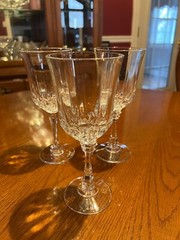 24 % full lead crystal glasses – set of 3 – made in the USA