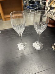 2 Mikasa Artic Lights Crystal Wine Glasses 8 1/4″ – Multiple Sets Available