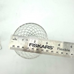 Hawkes ABP Strawberry Diamond Fan 3 Cut Crystal Goblets #7332 Sq Base 6″ READ