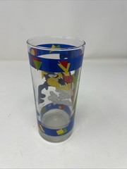Vintage 1995 Looney Tunes Taz Tasmanian Devil 16 Oz Drinking Glass Tumbler