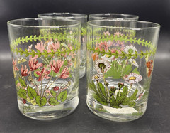 Portmeirion BOTANIC GARDEN Set/4 Double Old Fashioned Glasses