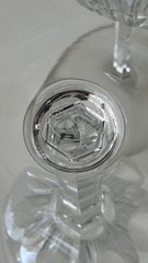 5 BACCARAT 7” Genova Crystal France Genova Cut Wine Glasses 6 1/2” Set of 2