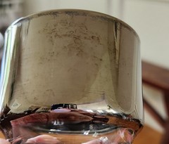 Vintage Dorothy Thorpe Style Cocktail Glasses With Platinum Fade Set Of Eight