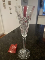 Waterford Champagne Flute~12 Days Of Christmas~ Two Turtle Doves~ 2nd ED~Boxed
