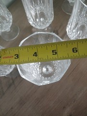 Cristal D’Arques Durand Longchamp Crystal Water Ice Tea Goblet Glasses Set Of 8