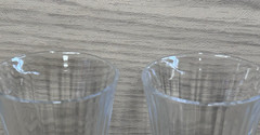 2 Royal Crystal Rock Aurea Fluted Champagne Glasses Flutes 8.5″