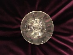 Import Assoc “Cascade” Etched Bohemian Crystal Champagne Flute Excellent Used