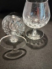 Vintage Cristal d’Arques Durand Crystal Longchamp Brandy Sniffers Set of 2