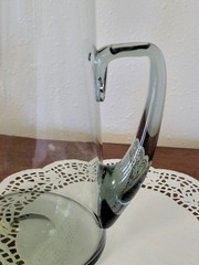 Crystal Cocktail Pitcher Smoke Gray
