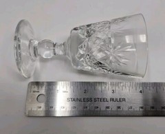 Royal Brierley Crystal BRUCE Cut Sherry Port Glass Set Of 2 Glasses Excellent 4″
