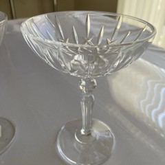 Nachtmann Noblesse Crystal Cocktail Coupe Martini / Champagne Glasses Set of 2