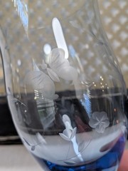 Vtg Lenox Butterfly Meadow Etched Iced Tea Water Goblets Set 3 Assorted Colors
