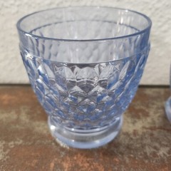 Villeroy & Boch Blue Boston Double Old Fashioned Rocks Glass Set Of 2