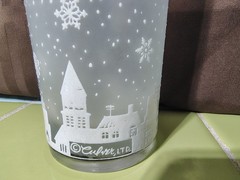 Culver glass Frosted Snow Flakes High-Ball glasses MCM Set Of 2