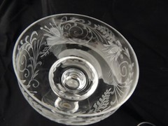 Josair Crystal Bianca set 4 Champagne Low sherbet liqueur Glasses