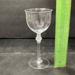 Mikasa Crystal Promises Wine Glass, Vtg Frosted Ball Stem, Replacement Stemware