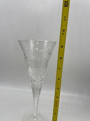Waterford Peace Millennium Crystal Champagne Flutes Set Of 2 READ One Exc Cond