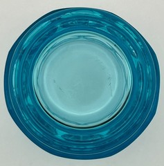 Viking 4″ Aqua Georgian Tumblers Set of Two | Vintage UV Glow