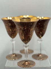 4 Rimmington Vian Goblets Hand Made In England