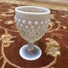 FENTON HOBNAIL FRENCH OPALESCENT WATER GOBLET
