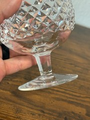 VTG WATERFORD Crystal ALANA Cut Brandy Glass 5 1/8″H SIGNED