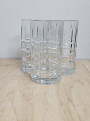 Anchor Hocking Tartan Manchester 12 oz Glass Tumblers Set of 3 Clear