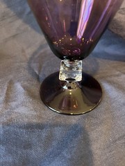 Vintage MCM Bryce Wilmington Amethyst Wine or Water Glass