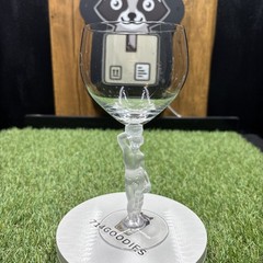 Vintage Bayel Crystal Bacchus Male Nude Frosted Figural Stem Wine Glass 7 1/4″