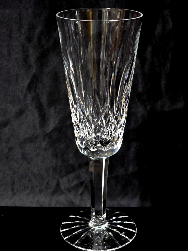 Waterford Lismore Fluted Champagne Glass 7.25″ Hand Cut Crystal Ireland