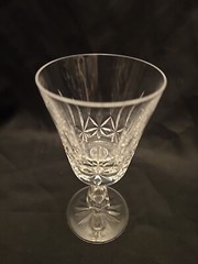 Signed WATERFORD Kylemore Hand Cut Crystal 6″ Claret Wine Glasses – LOT OF 2