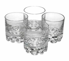 Exquisite Set of 4 Vintage Crystal Whisky Glasses – A Toast to Timeless Elegance