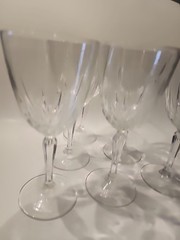 Luminarc Cristal d’Arques Durand DIAMANT Clear Set 6 7″ Wine Glases Goblets