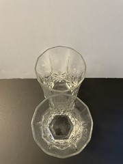 Crystal Highball Tumbler Glasses, D’Arques-Durand “Ashley” Set of 2(5 7/8” tall)