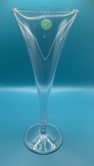 Tiffany & Co Trumpet Crystal Glass Hollow Stem Champagne Flute 9.25″ – unused
