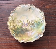RS Prussia Church Monastery Scenic Hand Painted Victorian Edwardian Bowl