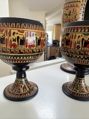 Authentic Handmade Turkish Wine Decanter with Glasses Set