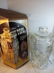 Rare Vintage 1970s Libbey Big Tops Elephant Cookie Jar Container In Original Box