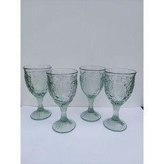 4 Noritake Arbor Light Green 6 1/2″ Wine Stems