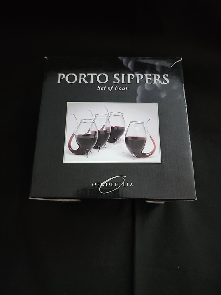 Porto Sippers Wine Glasses Set Of Four Clear Glass Oenophilia