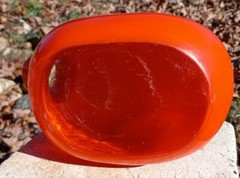 MCM Cased Glass Bedside Water Bottle W/ Tumbler In Retro Orange, Marked 88 Rare?