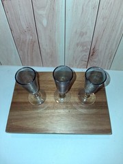 Vintage Cordial Glasses Set of 3 – 3.5” Mid Century Clear Stemmed Liqueur Glass