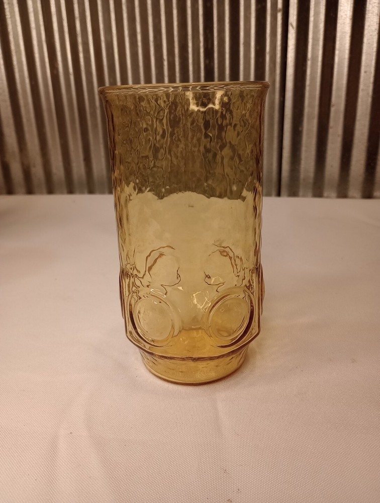 Vintage Anchor Hocking Heritage Hill Honey Amber 5.5″ Beverage Glass
