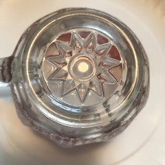 Vintage King’s Crown Thumbprint Ruby Flash Punch Cup US Glass