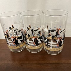 Set of 3 Libbey Country Cow Drinking Glasses Glassware – Retro Farmhouse Style