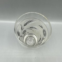 Vintage Libbey Silver Leaf Wheat Frosted 10oz Glass Tumbler Mid Century Replace