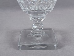 Antique Anglo Irish Cut Diamonds & Panels Glass Rummer Circa 1820s B