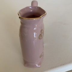 Karlovy Vary Sipping Cup Porcelain Mineral Water Pink Roses Czech Spa 2.5 inches