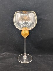 Union Street Glass MANHATTAN 2000 Gold Bordeaux Balloon Wine Glass, 9 1/4″ Optic