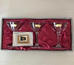 KAGAMI CRYSTAL Cocktail glass 9.5×7.5cm/3.74×2.95″ set of 3 KAGAMI CRYSTAL Glass