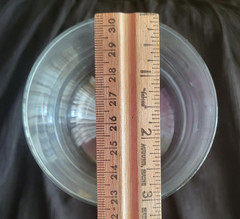 Vintage Heavy Glass Thick Stem 5.75″ Wine Goblets set of 6